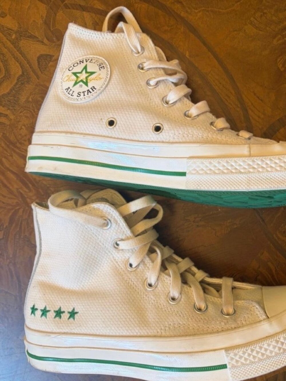 Converse Women's White and Cream Trainers